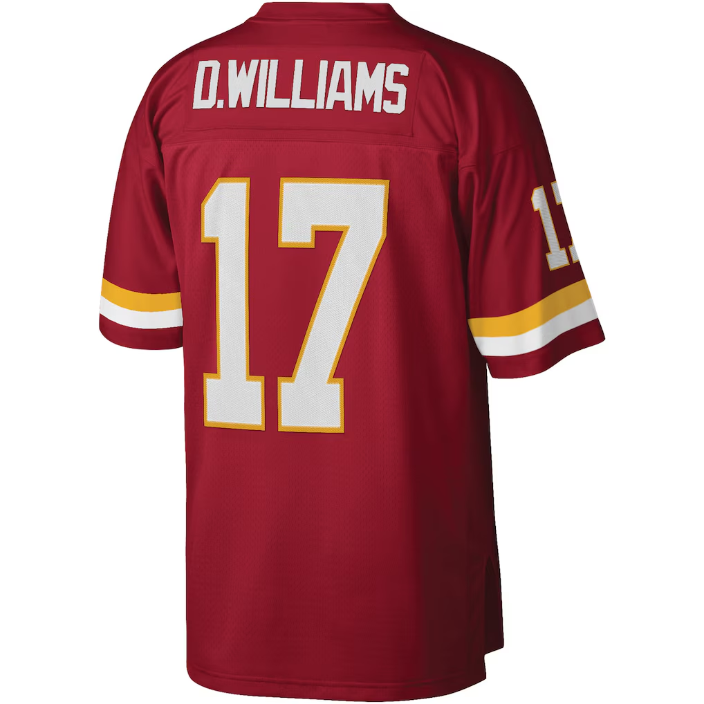 Tlead W.Commanders #17 Doug Williams Mitchell & Ness Burgundy Legacy Replica Stitched Puhic Jersey