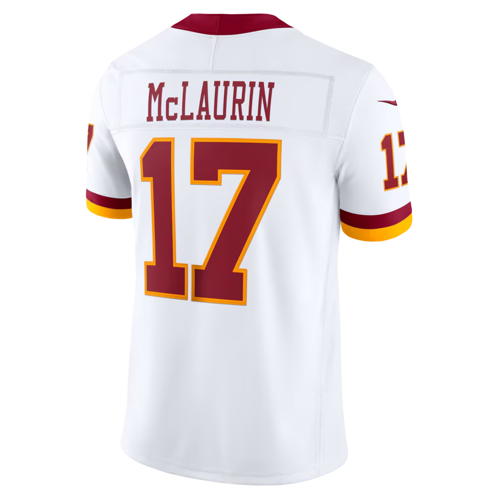 Tlead W.Commanders #17 Terry McLaurin White Vapor F.U.S.E. Stitched Limited Jerseys