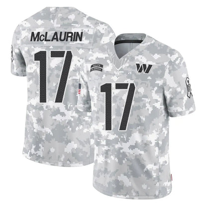 Tlead W.Commanders #17 Terry Mclaurin Player Arctic Camo Limited Salute To Service Home Game Stitched Jerseys