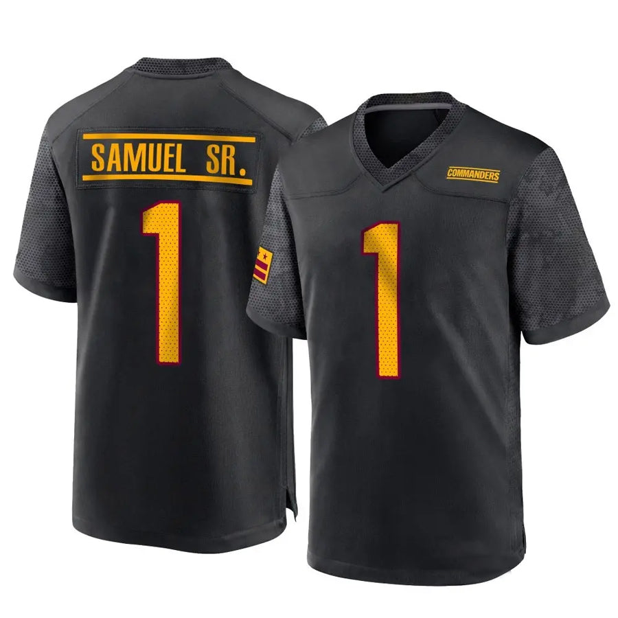 Tlead W.Commanders #1 Deebo Samuel Sr Player Black Home Game Football Jerseys