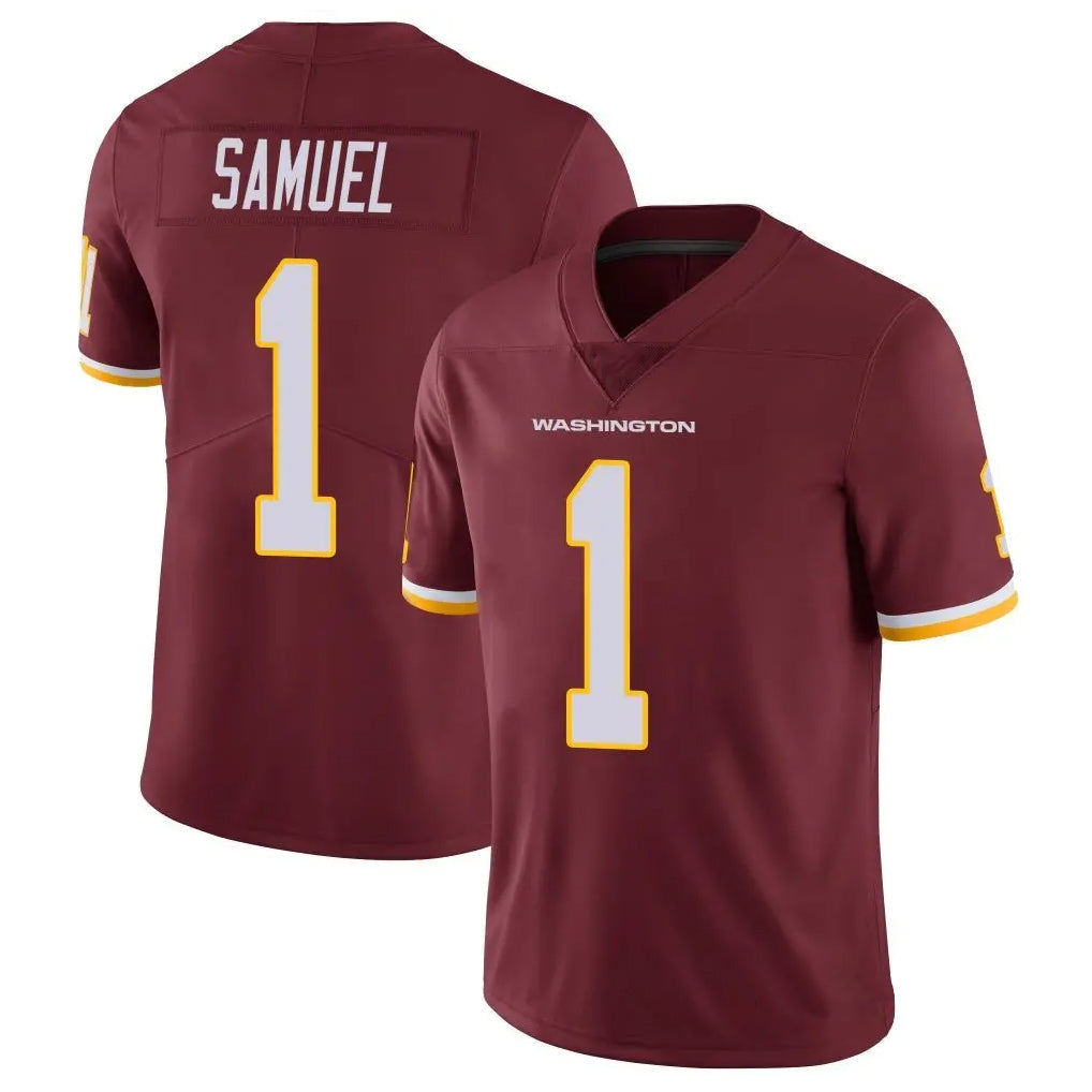 Tlead W.Commanders #1 Deebo Samuel Sr Player Burgundy Vapor Limited Stitched Jerseys