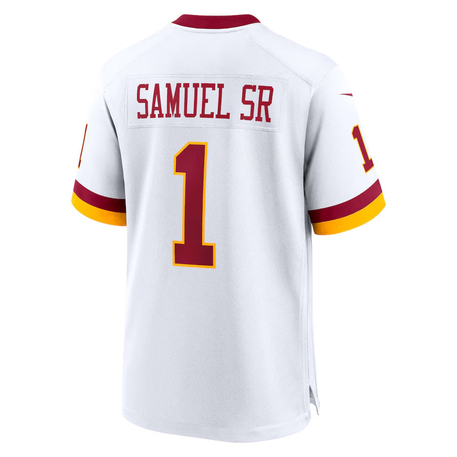 Tlead W.Commanders #1 Deebo Samuel Sr Player White Game Stitched Jerseys