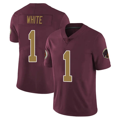 Tlead W.Commanders #1 Rachaad White Player Burgundy Alternate Vapor Untouchable Home Game Stitched Jerseys