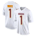 Tlead W.Commanders #1 Rachaad White Player White Tundra Fashion Home Game Stitched Jerseys
