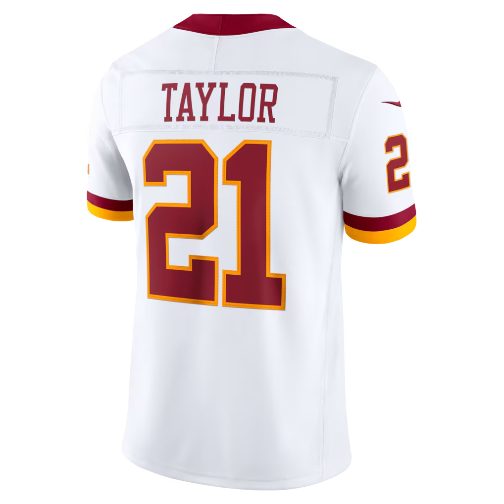 Tlead W.Commanders #21 Sean Taylor White Vapor F.U.S.E. Stitched Retired Limited Stitched Jerseys