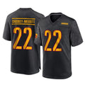 Tlead W.Commanders #22 Jacory Croskey-Merritt Player Black Home Game Stitched Jerseys