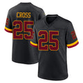 Tlead W.Commanders #25 Nick Cross Player Black Limited Home Game Stitched Jerseys