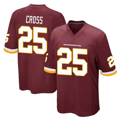 Tlead W.Commanders #25 Nick Cross Player Burgundy Team Color Home Game Stitched Jerseys