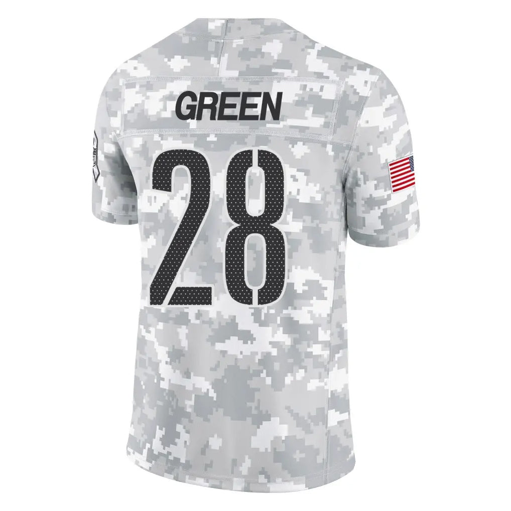 Tlead W.Commanders #28 Darrell Green Player  Arctic Camo Salute To Service Limited Stitched Jerseys
