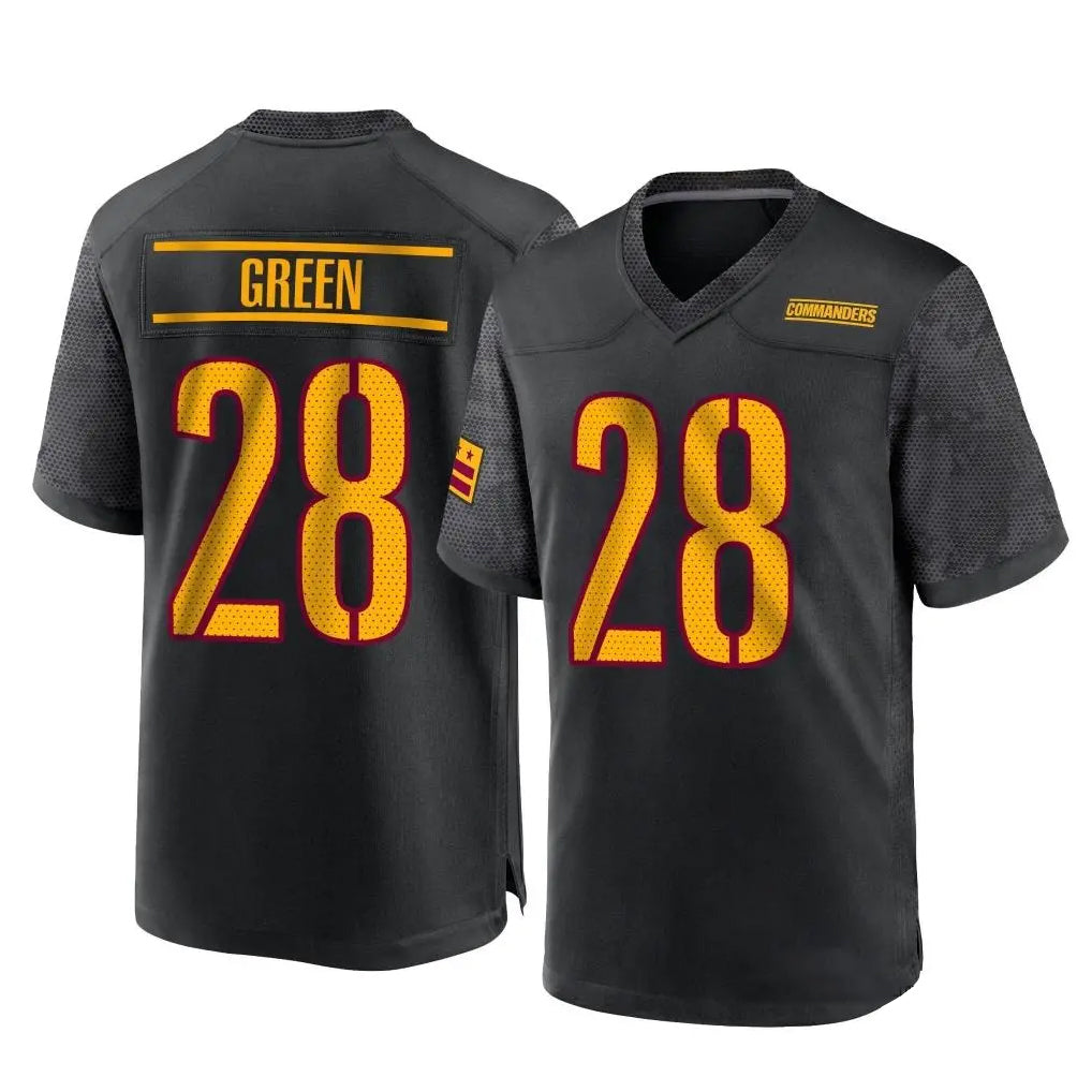 Tlead W.Commanders #28 Darrell Green Player Black Home Game Stitched Jerseys