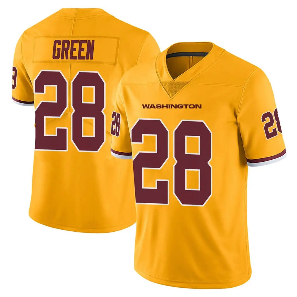 Tlead W.Commanders #28 Darrell Green Player  Gold Vapor Limited Stitched Jerseys