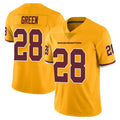 Tlead W.Commanders #28 Darrell Green Player  Gold Vapor Limited Stitched Jerseys