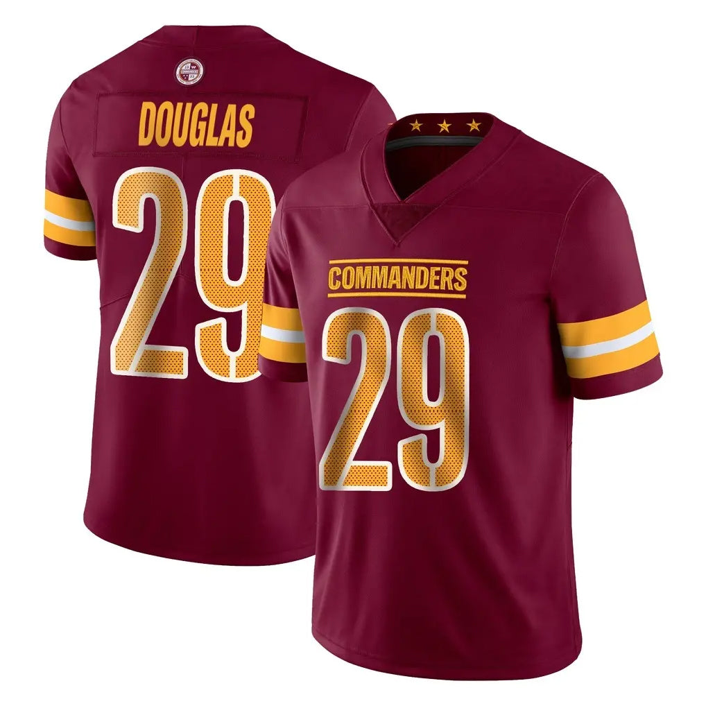 Tlead W.Commanders #29 Rasul Douglas Player Burgundy Limited Vapor Home Game Stitched Jerseys