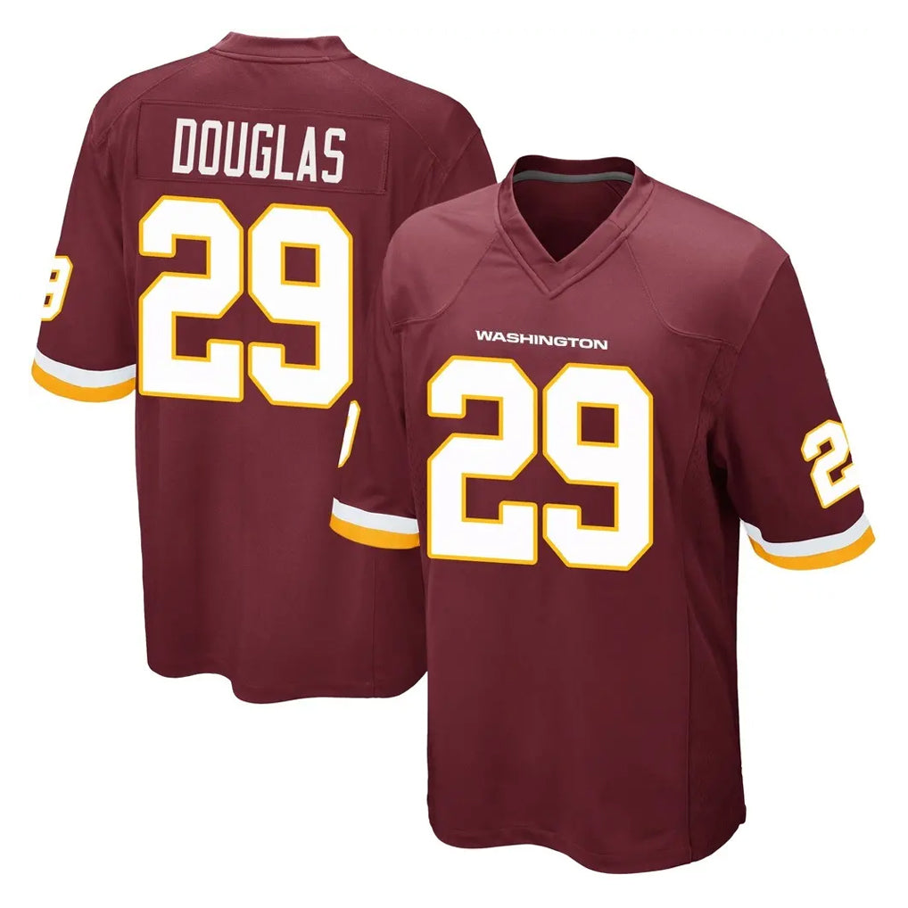 Tlead W.Commanders #29 Rasul Douglas Player Burgundy Team Color Home Game Stitched Jerseys