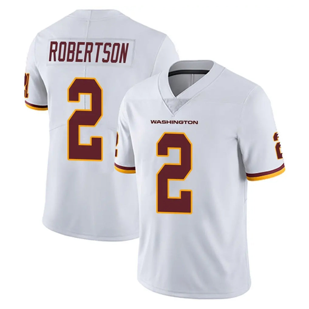 Tlead W.Commanders #2 Amik Robertson Player White Limited Vapor Untouchable Home Game Stitched Jerseys