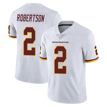 Tlead W.Commanders #2 Amik Robertson Player White Limited Vapor Untouchable Home Game Stitched Jerseys