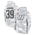 Tlead W.Commanders #39 Jeremy Reaves Player Arctic Camo Limited Salute to Service Pullover Hoodies Game Stitched Jerseys
