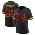 Tlead W.Commanders #39 Jeremy Reaves Player Black Limited Home Game Stitched Jerseys