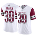 Tlead W.Commanders #39 Jeremy Reaves Player White Limited Vapor Home Game Stitched Jerseys