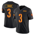 Tlead W.Commanders #3 Stefon Diggs Player Black Limited Vapor F.U.S.E. Home Game Stitched Jerseys