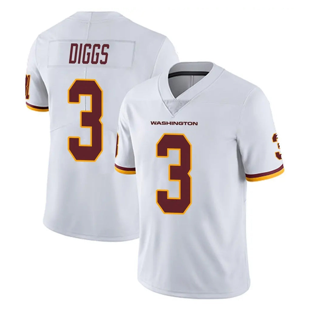 Tlead W.Commanders #3 Stefon Diggs Player White Limited Vapor Untouchable Home Game Stitched Jerseys