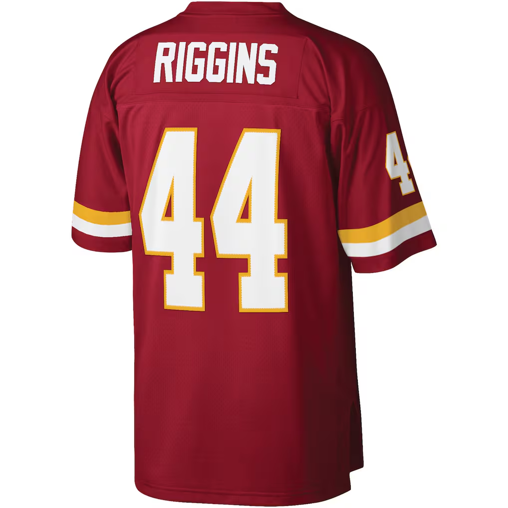 Tlead W.Commanders #44 John Riggins Mitchell & Ness Burgundy Legacy Stitched Puhic Replica Jersey
