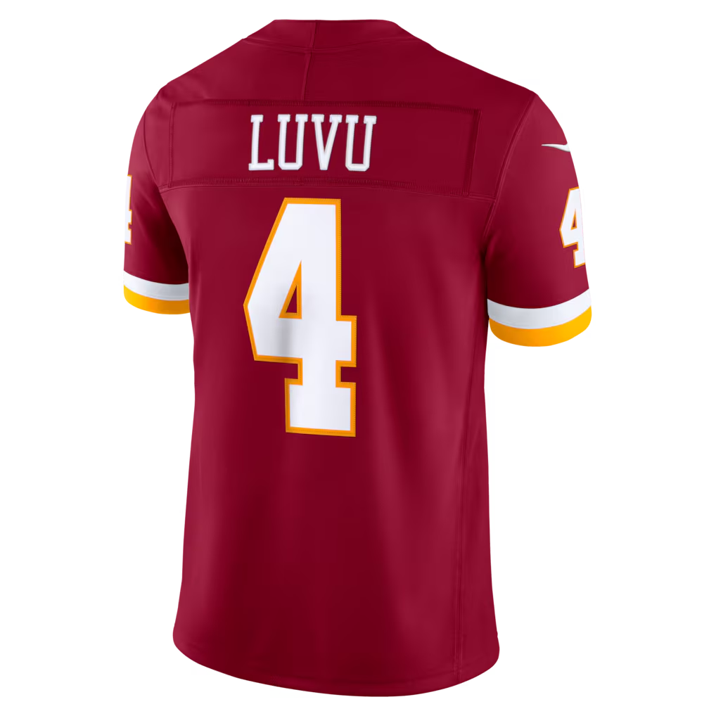 Tlead W.Commanders #4 Frankie Luvu Burgundy Team Vapor F.U.S.E. Stitched Limited Jerseys