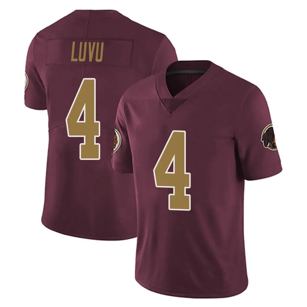 Tlead W.Commanders #4 Frankie Luvu Player Burgundy Alternate Vapor Untouchable Home Game Stitched Jerseys