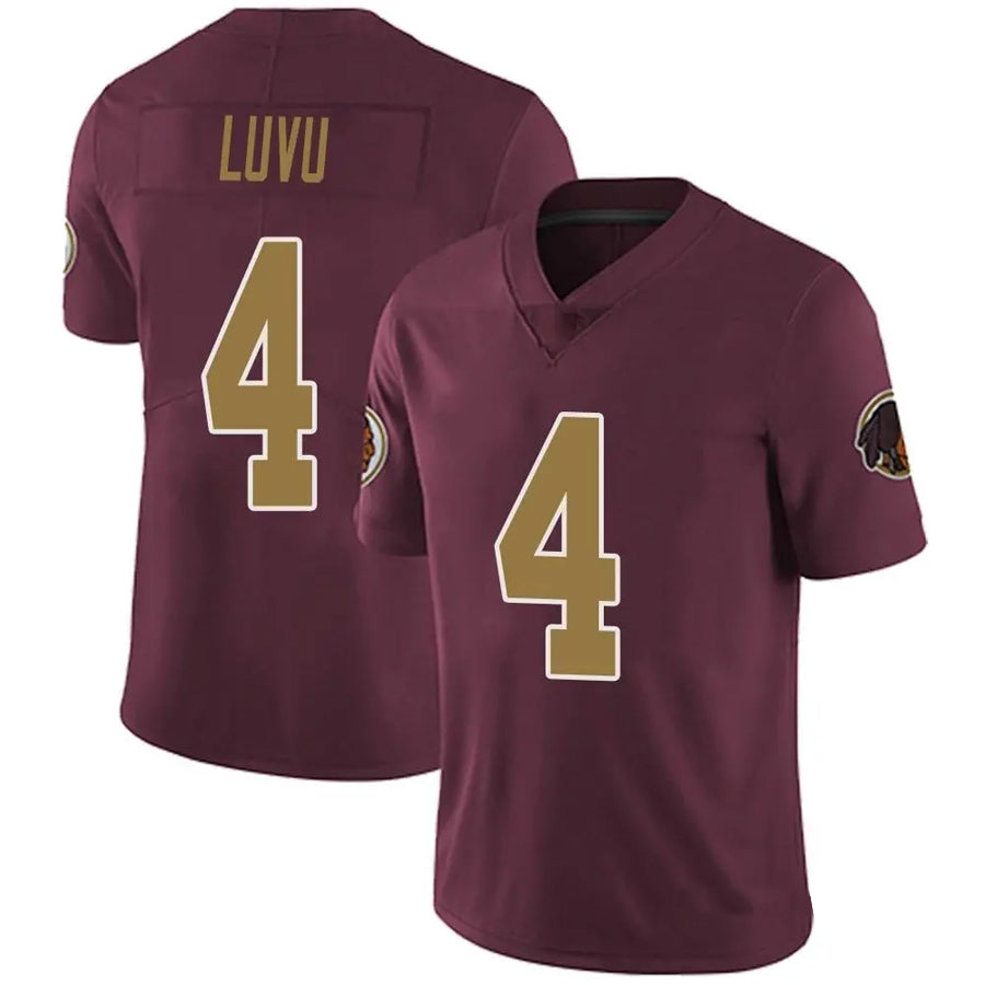 Tlead W.Commanders #4 Frankie Luvu Player Burgundy Alternate Vapor Untouchable Limited  Stitched Jerseys