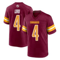 Tlead W.Commanders #4 Frankie Luvu Player Burgundy Home Game Stitched Jerseys