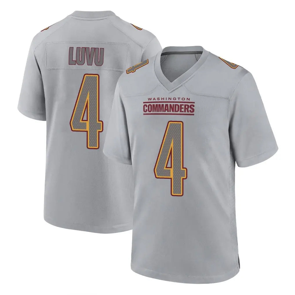Tlead W.Commanders #4 Frankie Luvu Player Gray Atmosphere Fashion Home Game Stitched Jerseys