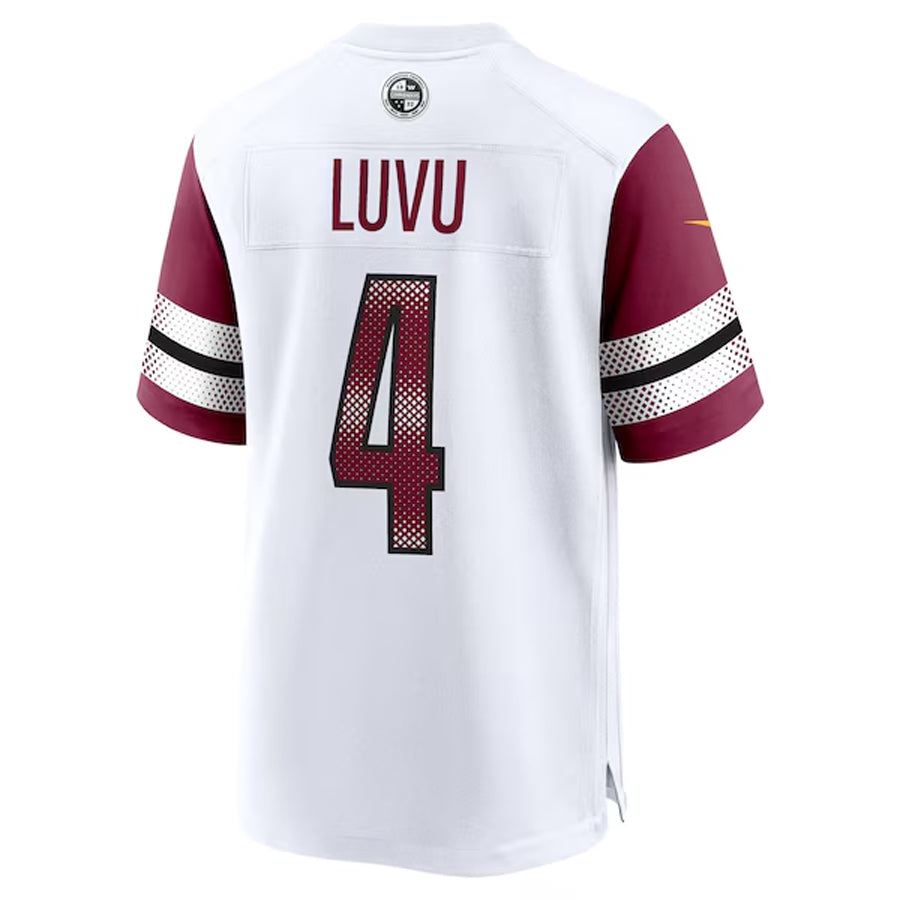 Tlead W.Commanders #4 Frankie Luvu Player White Home Game Football Jerseys
