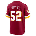 Tlead W.Commanders #52 Sonny Styles Burgundy 2026 Draft First Round Pick No. 7 Team Game Stitched Jerseys