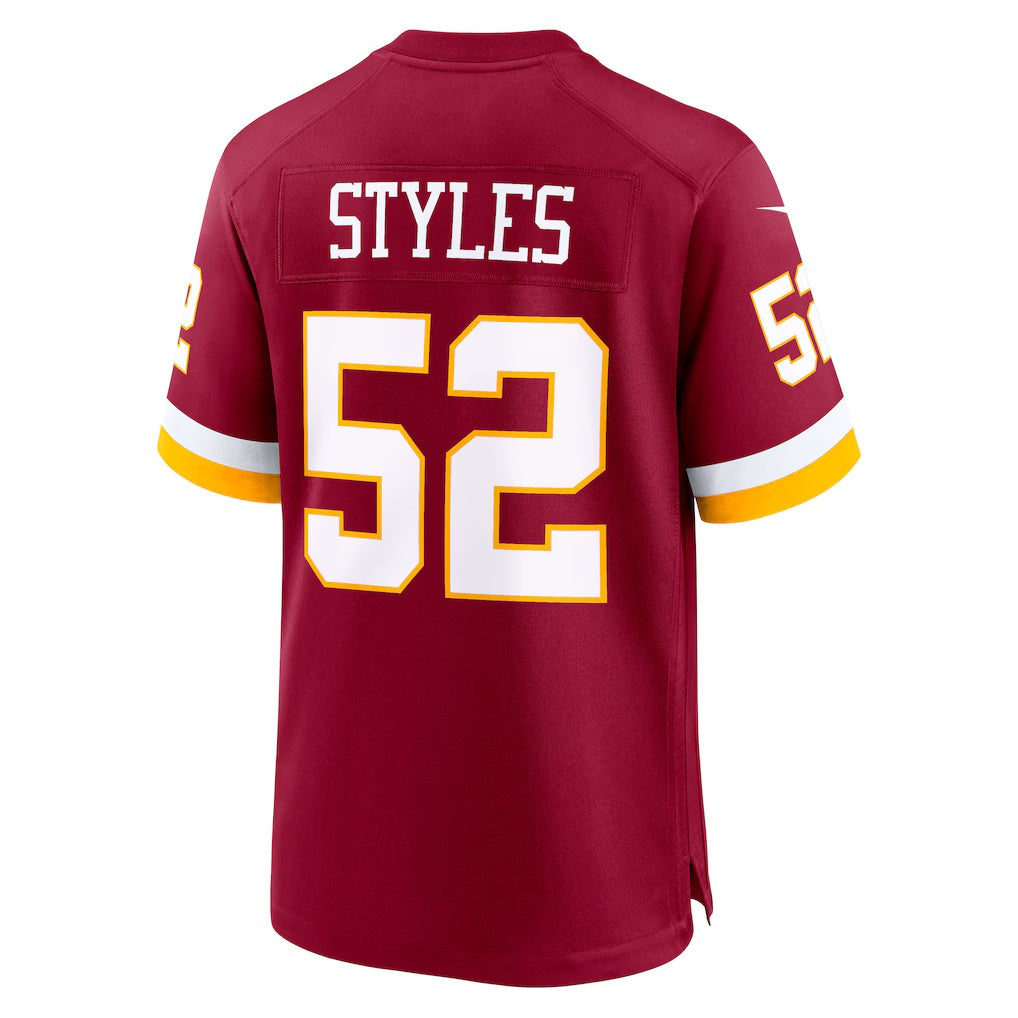 Tlead W.Commanders #52 Sonny Styles Burgundy 2026 Draft First Round Pick No. 7 Team Game Stitched Jerseys