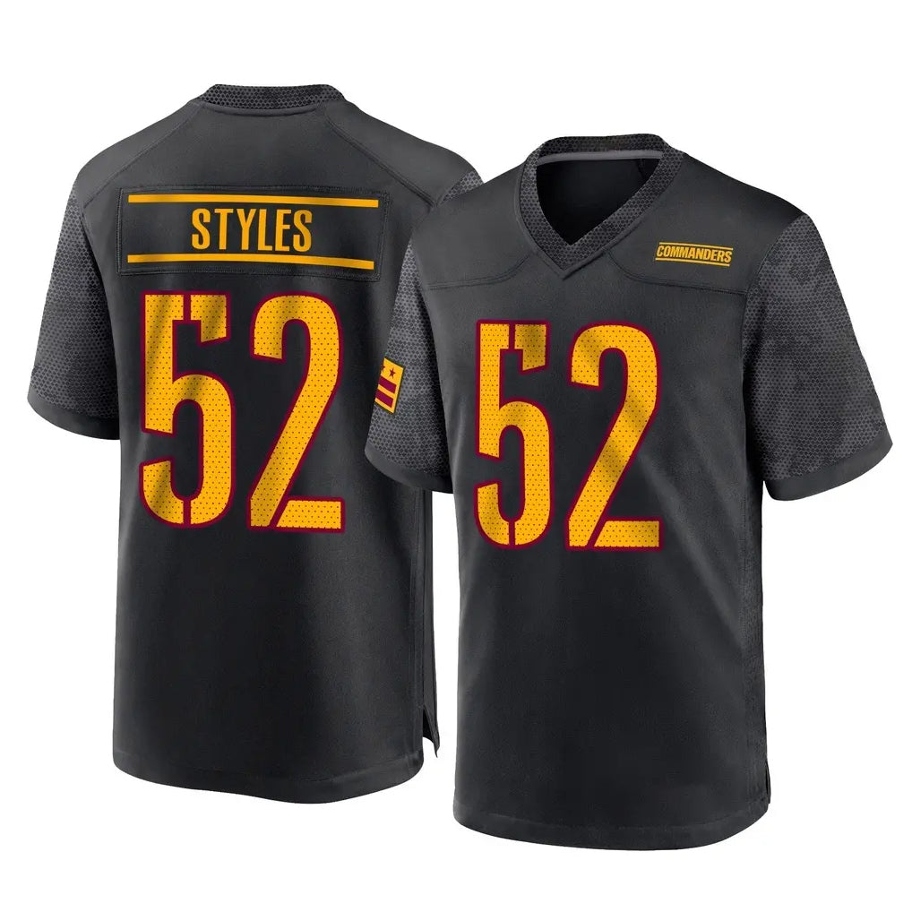 Tlead W.Commanders #52 Sonny Styles Player Black Home Game Stitched Jerseys