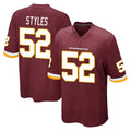Tlead W.Commanders #52 Sonny Styles Player Burgundy Team Color Home Game Stitched Jerseys
