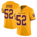 Tlead W.Commanders #52 Sonny Styles Player Gold Limited Color Rush Home Game Stitched Jerseys