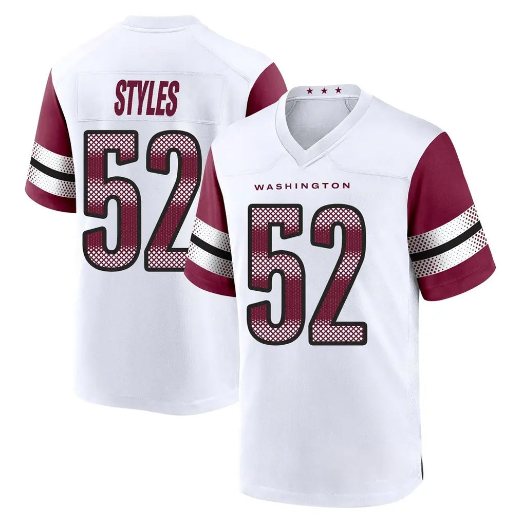 Tlead W.Commanders #52 Sonny Styles Player White Game Home Stitched Jerseys