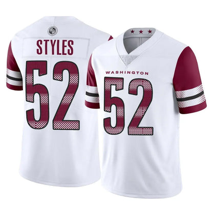 Tlead W.Commanders #52 Sonny Styles Player White Limited Vapor Home Game Stitched Jerseys