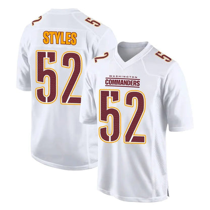 Tlead W.Commanders #52 Sonny Styles Player White Tundra Fashion Home Game Stitched Jerseys