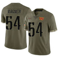 Tlead W.Commanders #54 Bobby Wagner Player Olive Salute To Service Limited Stitched Jerseys