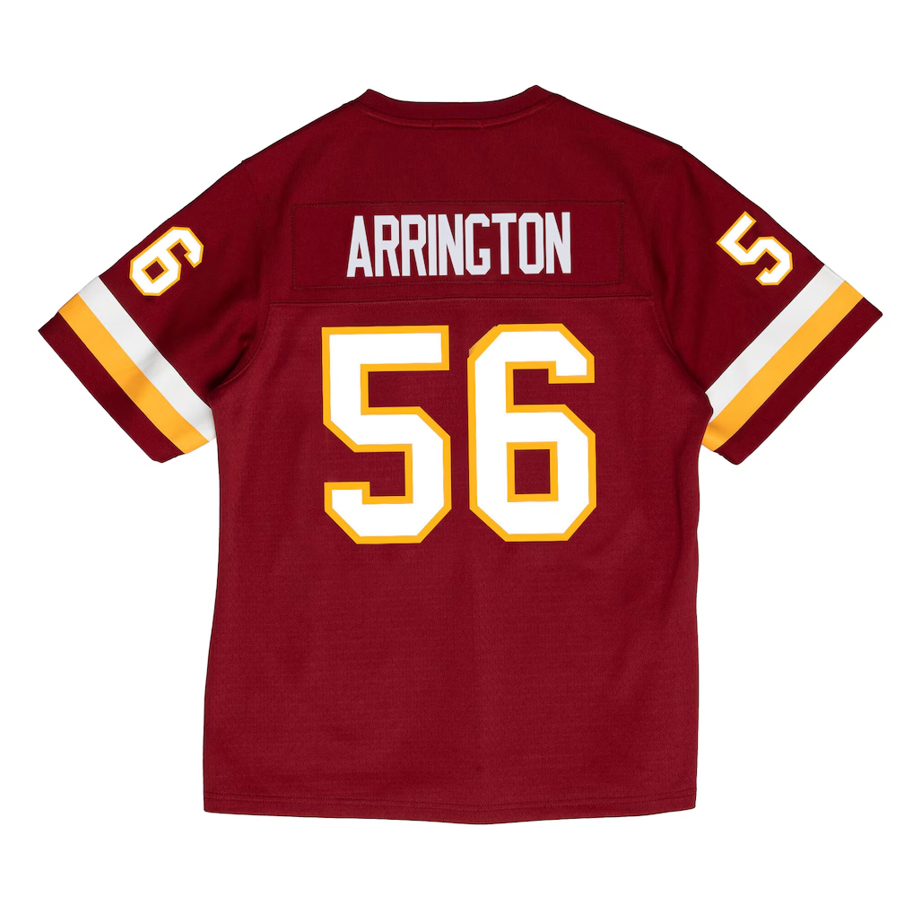 Tlead W.Commanders #56 LaVar Arrington Mitchell & Ness Burgundy 2001 Legacy Throwback Replica Jersey Stitched Puhic Game Jerseys