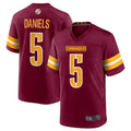 Tlead W.Commanders #5 Jayden Daniels Burgundy 2024 Draft First Round Pick Player Game Stitched Jerseys