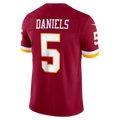 Tlead W.Commanders #5 Jayden Daniels Burgundy Team Vapor F.U.S.E. Stitched Limited Jerseys