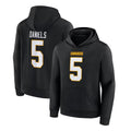 Tlead W.Commanders #5 Jayden Daniels Player Black Salute to Service Hoodies Stitched Jerseys