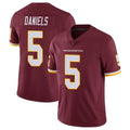 Tlead W.Commanders #5 Jayden Daniels Player Burgundy Vapor Limited Stitched Jerseys