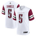 Tlead W.Commanders #5 Jayden Daniels White 2024 Draft First Round Pick Player Game Stitched Jerseys