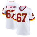 Tlead W.Commanders #67 Nick Allegretti Player White Home Game Stitched Jerseys