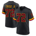 Tlead W.Commanders #72 Josh Conerly Jr. Player Black Limited Home Game Stitched Jerseys