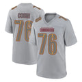 Tlead W.Commanders #76 Sam Cosmi Player Gray Atmosphere Fashion Home Game Stitched Jerseys